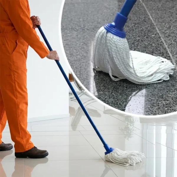 Mopa Fregona Húmeda Microfibra Blanco Óptico